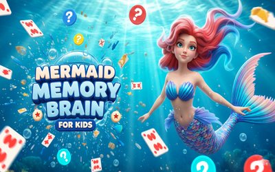 Mermaid Memory Brain for Kids