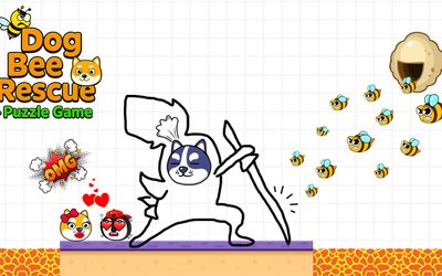 Dog Bee Rescue - Puzzle Game